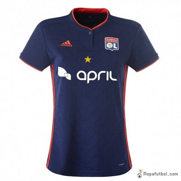 Camiseta Lyon Replica Segunda Ropa Mujer 2018/19 Azul